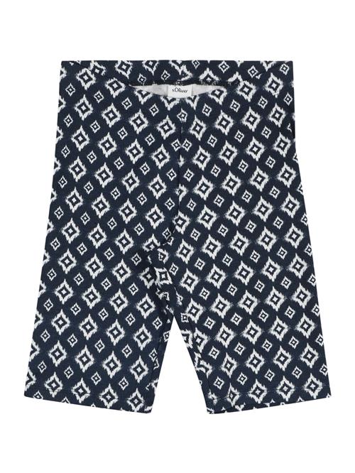 s.Oliver Junior Leggings  mørkeblå / hvid