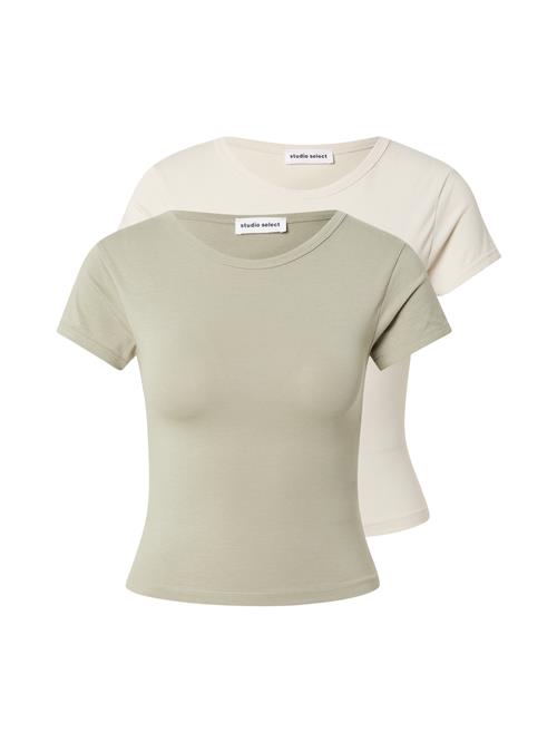 STUDIO SELECT Shirts 'Inga'  beige / lysegrøn