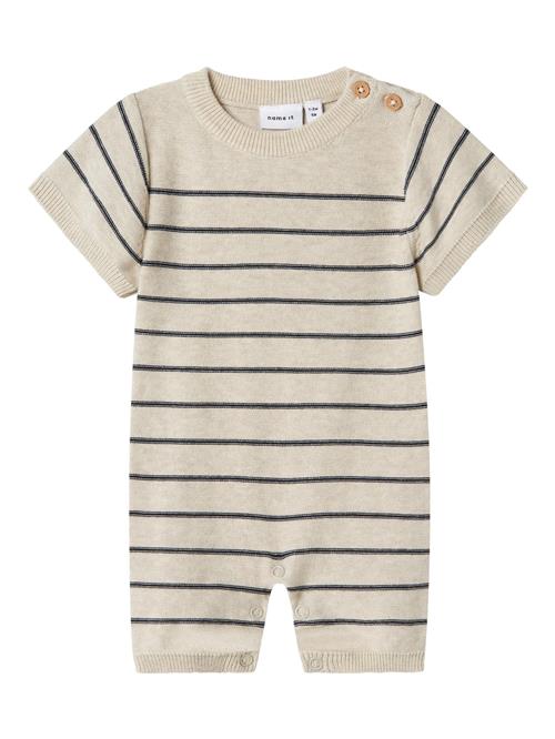NAME IT Overall  beige / sort
