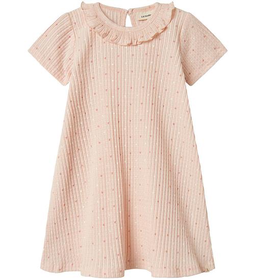 Lil Atelier Lil' Atelier Kjole - Rib - NmfHulla - Peach Blush