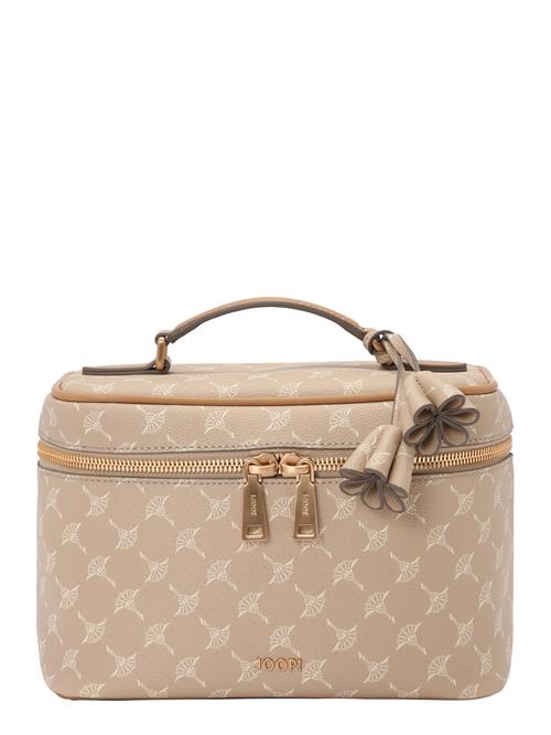 JOOP! Kosmetiktaske 'Cortina 1.0 Flora'  beige / karamel / hvid