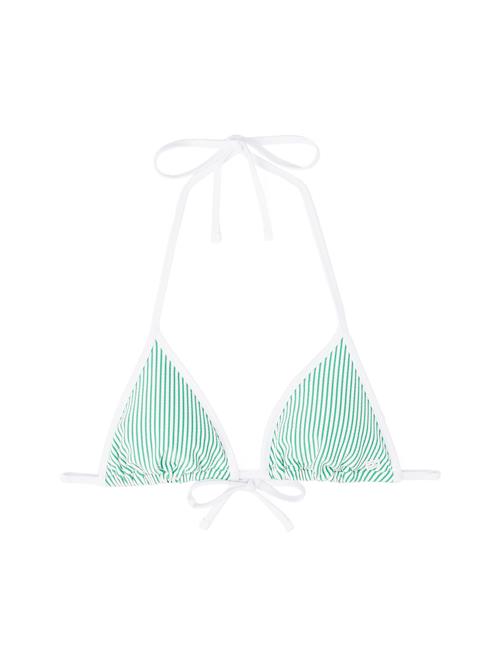 TOMMY HILFIGER Bikinioverdel  smaragd / hvid