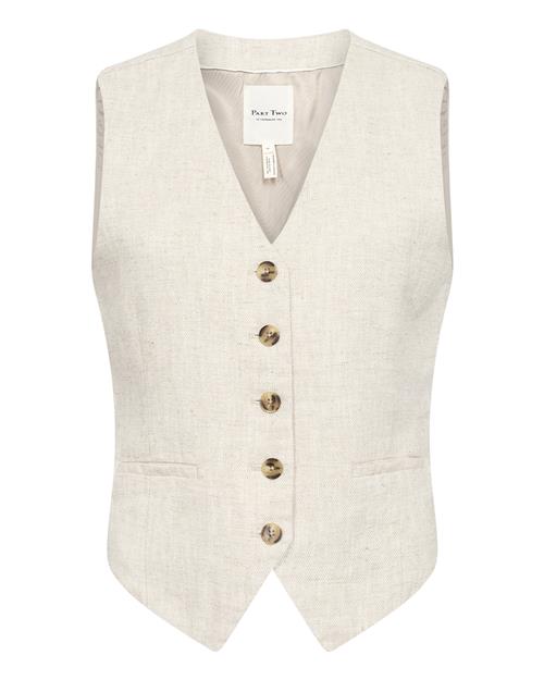 Part Two Vest 'Nadhia'  beige-meleret