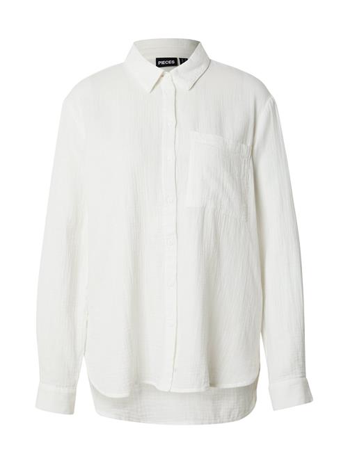 PIECES Bluse 'PCSastina'  hvid