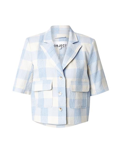 OBJECT Blazer 'OBJMAISE'  creme / lyseblå