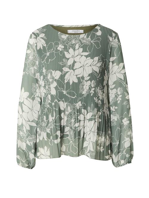 ZABAIONE Bluse 'Ju44lee'  pastelgrøn / offwhite