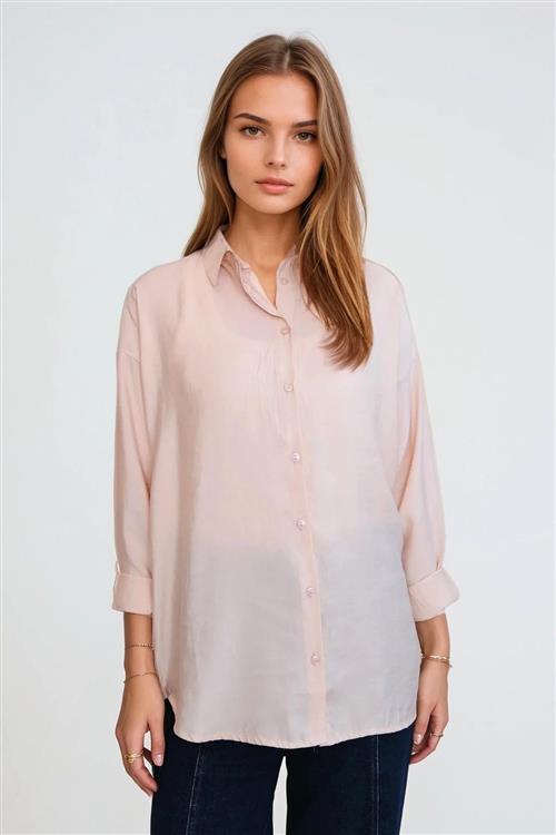 Mia Skjorte - Beige - TeeShoppen