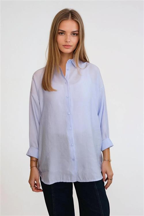 Mia Skjorte - Himmelblå - XS - TeeShoppen