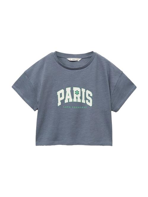 MANGO KIDS Bluser & t-shirts 'PARIS'  lysebeige / blå-meleret / grøn