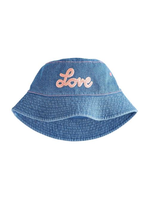 Next Hat  blue denim / pink