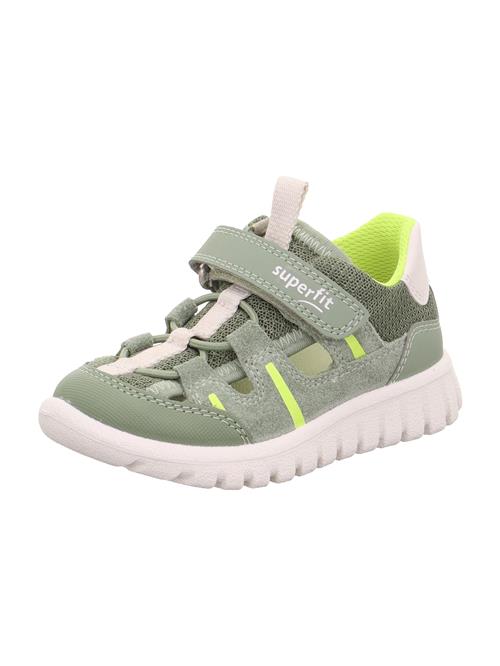 SUPERFIT Sneakers 'SPORT7 MINI'  lysegrå / neongrøn / lysegrøn