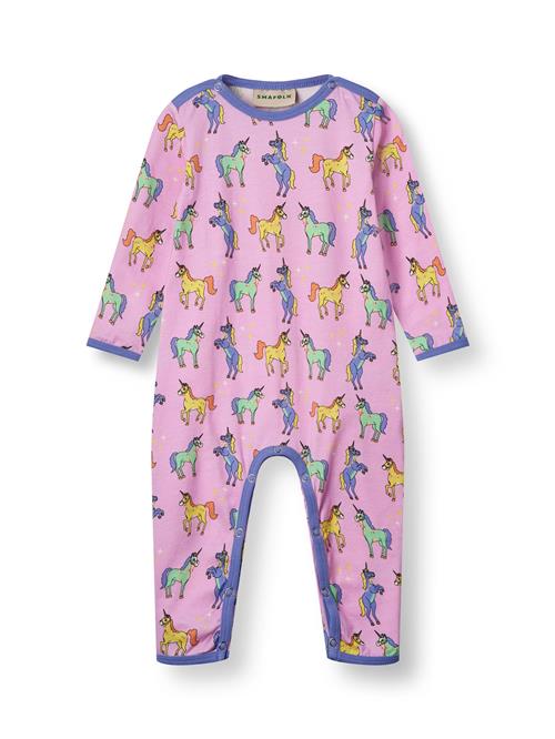 Småfolk Sparkedragt/Body  royalblå / gul / pastelgrøn / pink