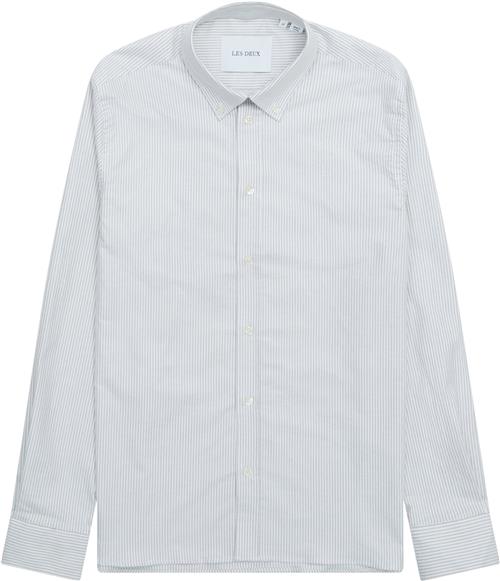 LES DEUX Konrad Stripe Oxford Skjorte