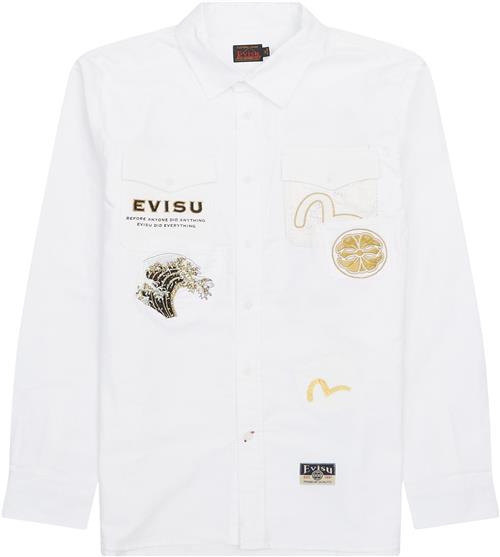 Evisu Logos N Wave Pocket Skjorte