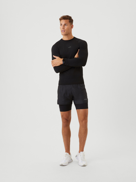 Björn Borg Borg Running Shorts 2-1 Sort, XXL