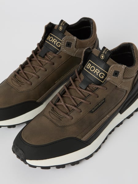 Björn Borg Men's Sneakers R2410 Runner Mid Brun, 46