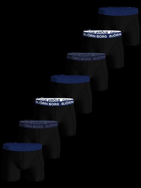 Björn Borg Cotton Stretch Boxer 7-pack Sort, XXL