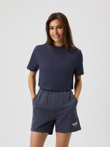 Björn Borg Studio Oversized Cropped T-shirt Grå, XXL