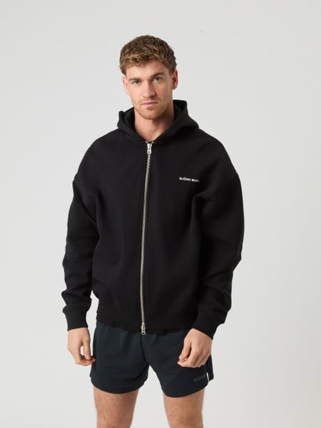 Björn Borg Borg Oversized Zip Hoodie Sort, XXL