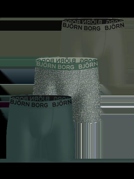 Björn Borg Sports Microfiber Boxers 3-pack Grøn, S