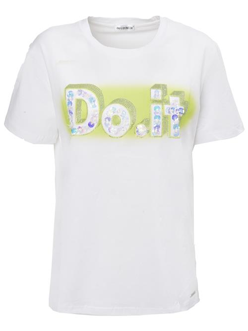 Se Influencer Shirts 'Do-it'  blå / æble / sølv / hvid ved About You