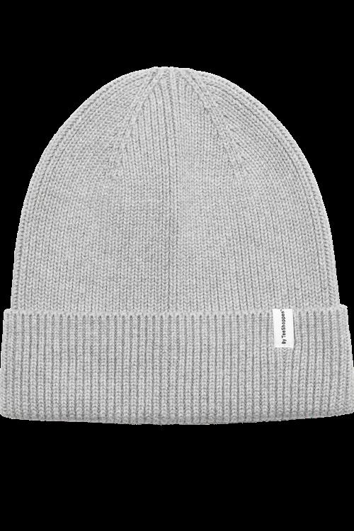 Basic Beanie - Lysegrå Meleret - Herre - One Size - TeeShoppen