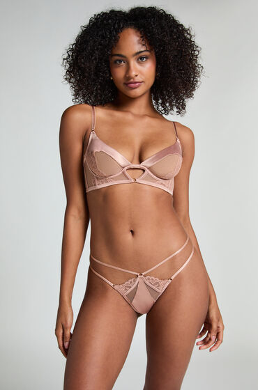 Hunkemöller Brasiliansk trusse bundløs Nisha Beige