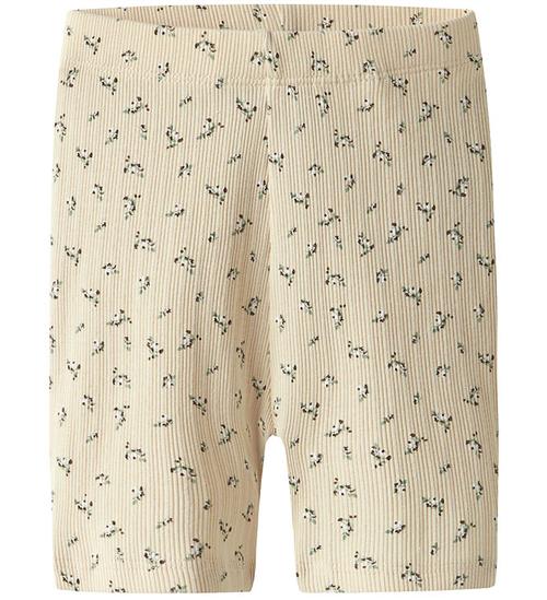 Name It Cykelshorts - Rib - NmfHoise - Sun Kiss m. Blomster