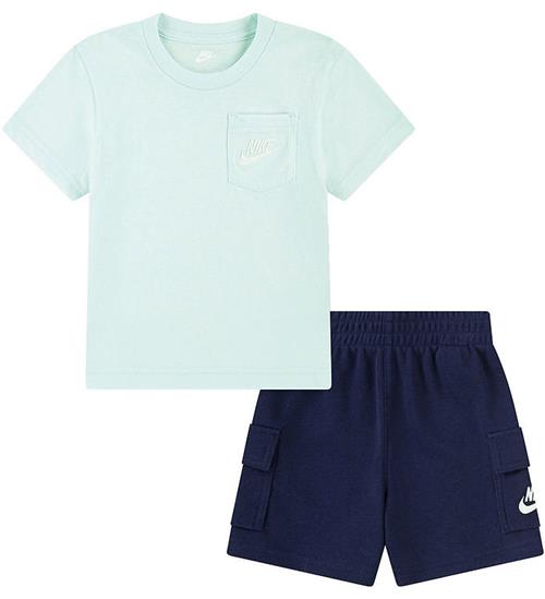 Nike ShortssÃ¦t - T-shirt/Shorts - Midnight Navy