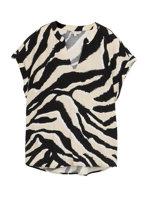 TOM TAILOR Bluse  beige / sort / offwhite