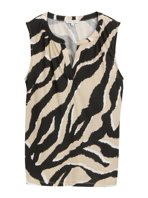 TOM TAILOR Overdel  sand / sort / hvid