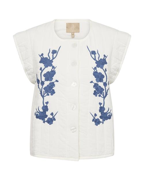 CULTURE Vest 'CUPom'  blå / hvid