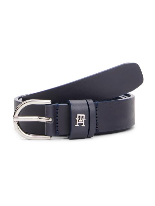TOMMY HILFIGER Bælte 'ESSENTIAL EFFORTLESS'  mørkeblå / sølv