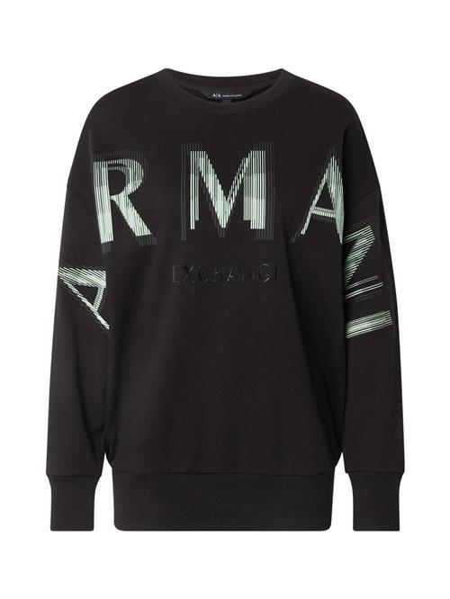 ARMANI EXCHANGE Sweatshirt  antracit / mint / sort