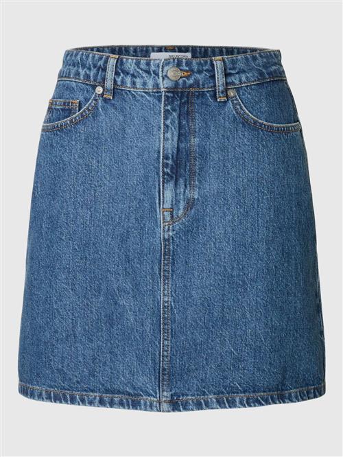 SELECTED FEMME Nederdel  blue denim