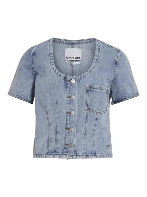 ROUGE EDIT Bluse  blue denim