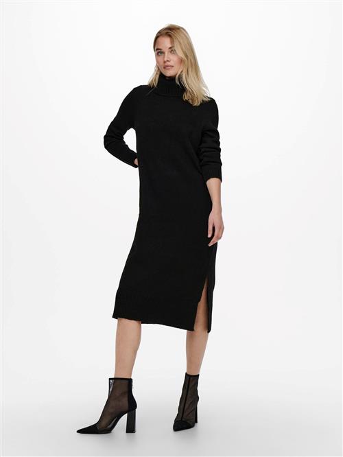 Brandie Roll Neck Dress - Sort - Dame - XL - ONLY