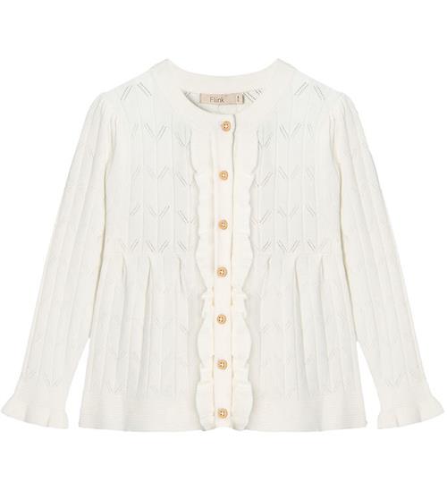 Fliink Cardigan - Strik - Sunny - Cloud Dancer