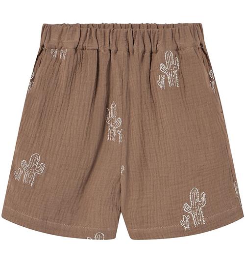 Fliink Shorts - Hello - Pine Bark Cactus Aop