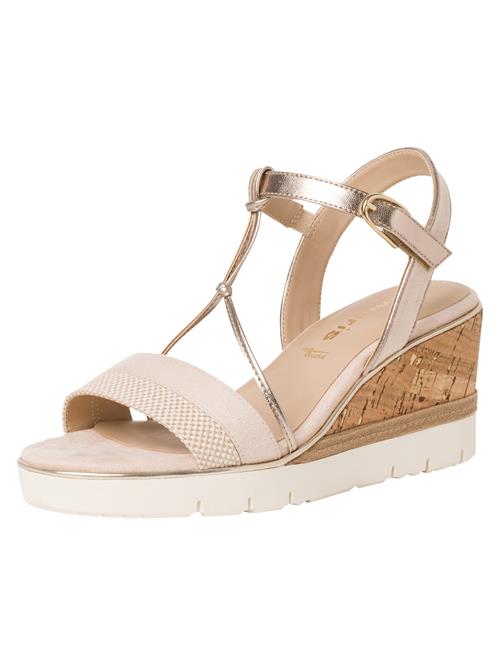 Tamaris Sandaler  beige / guld