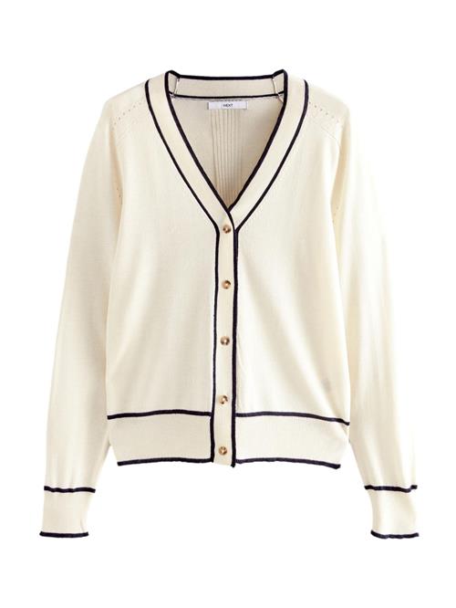 Se Next Cardigan  lysebeige / sort ved About You