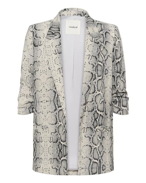 SOAKED IN LUXURY Blazer 'Shirley'  sort / hvid