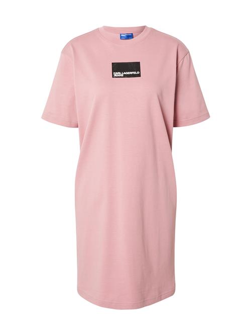 KARL LAGERFELD JEANS Kjole  gammelrosa / sort / hvid