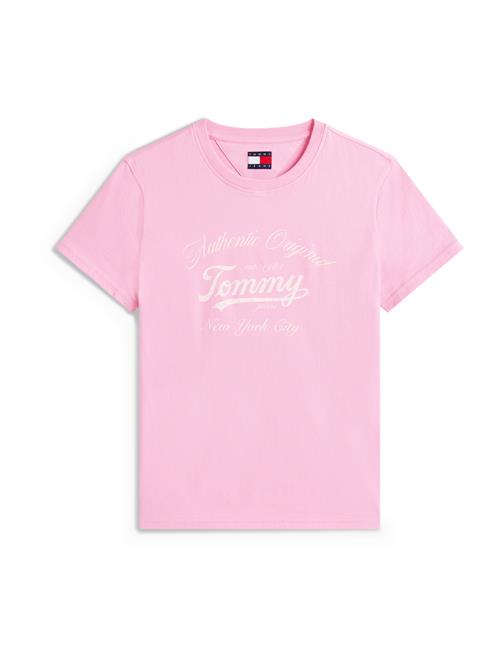 Tommy Jeans Shirts 'ESSENTIAL'  lyserød / hvid