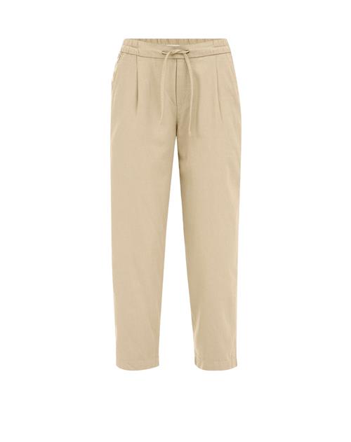 WE Fashion Bukser med lægfolder  beige