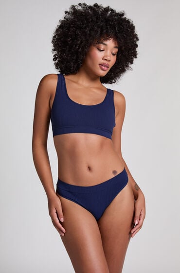 Hunkemöller G-streng med høj udskæring Dianne Blå