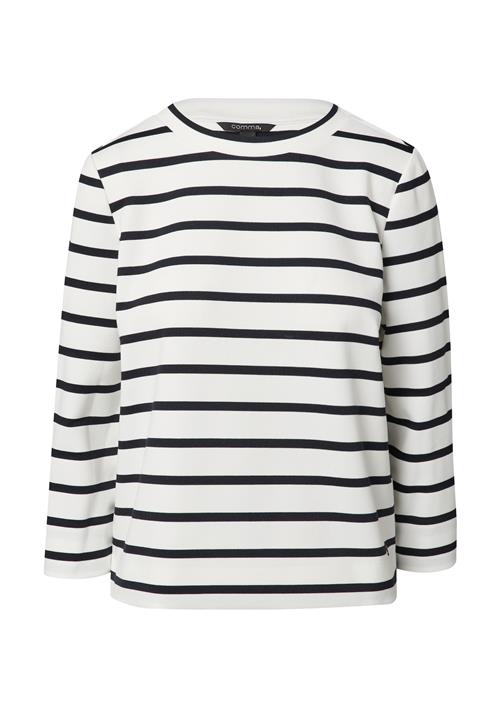 COMMA Sweatshirt  sort / hvid