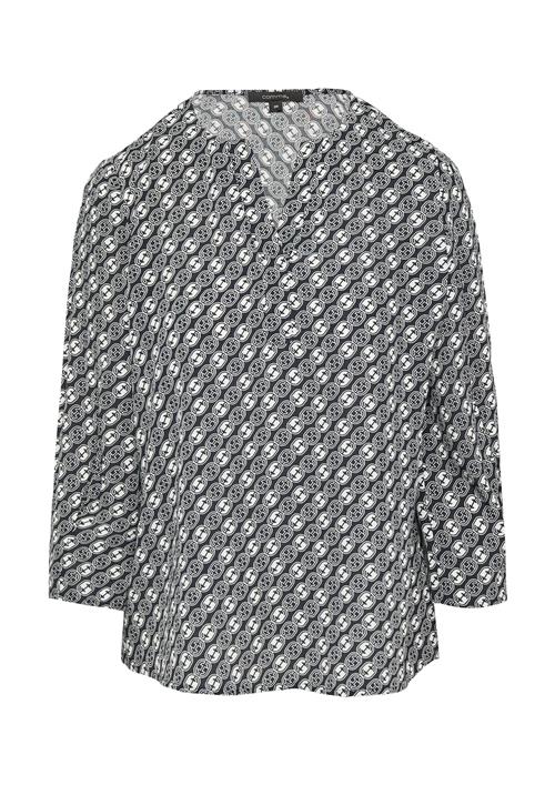 COMMA Bluse  navy / hvid