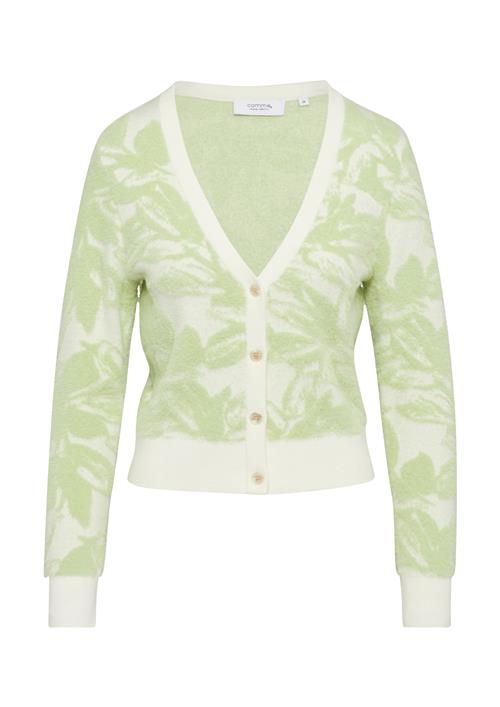 comma casual identity Cardigan  pastelgrøn / naturhvid