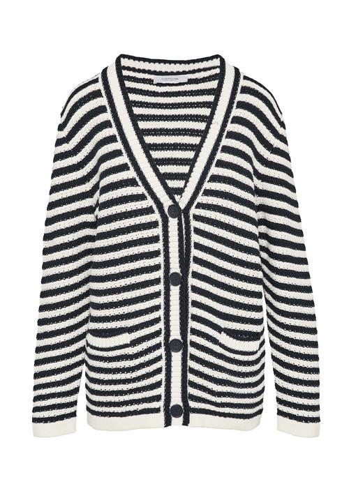 comma casual identity Cardigan  navy / offwhite
